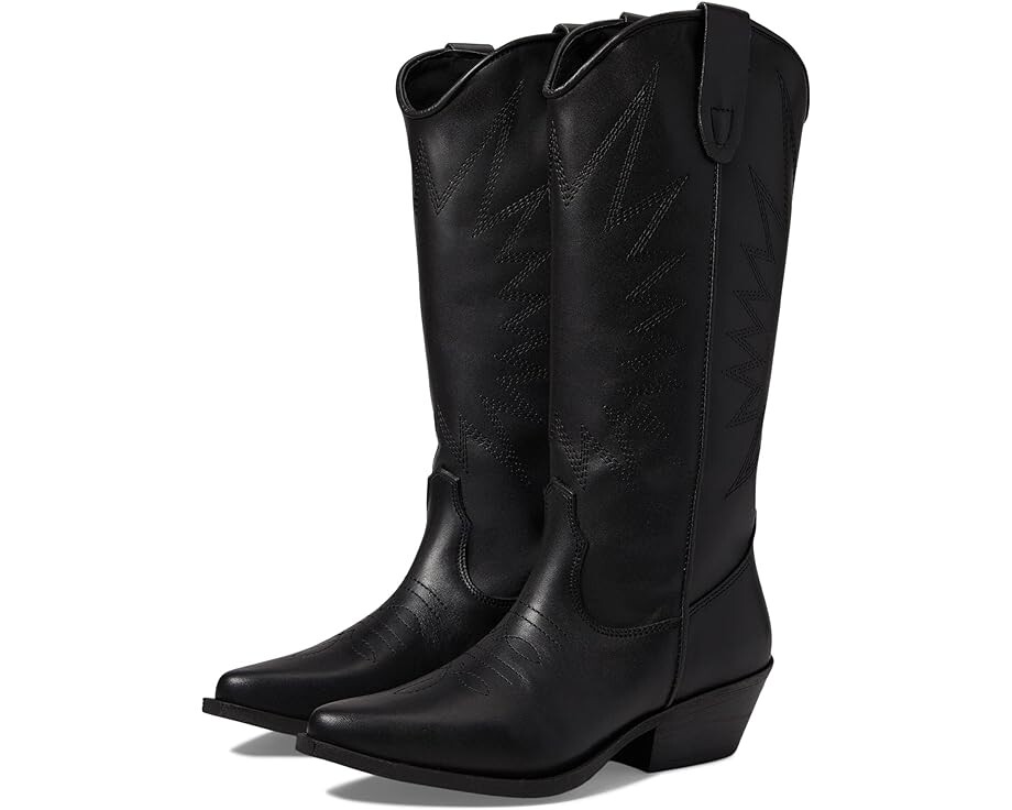 

Ботинки Steve Madden Lilibeth Western Boot, черная кожа
