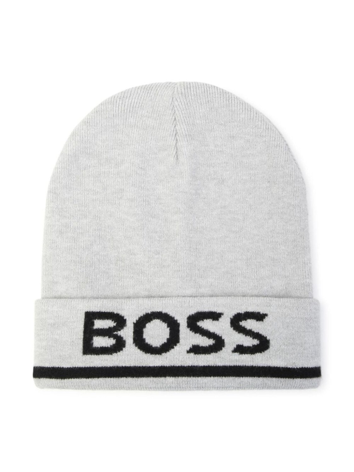 

BOSS Kidswear шапка бини с вышитым логотипом, серый
