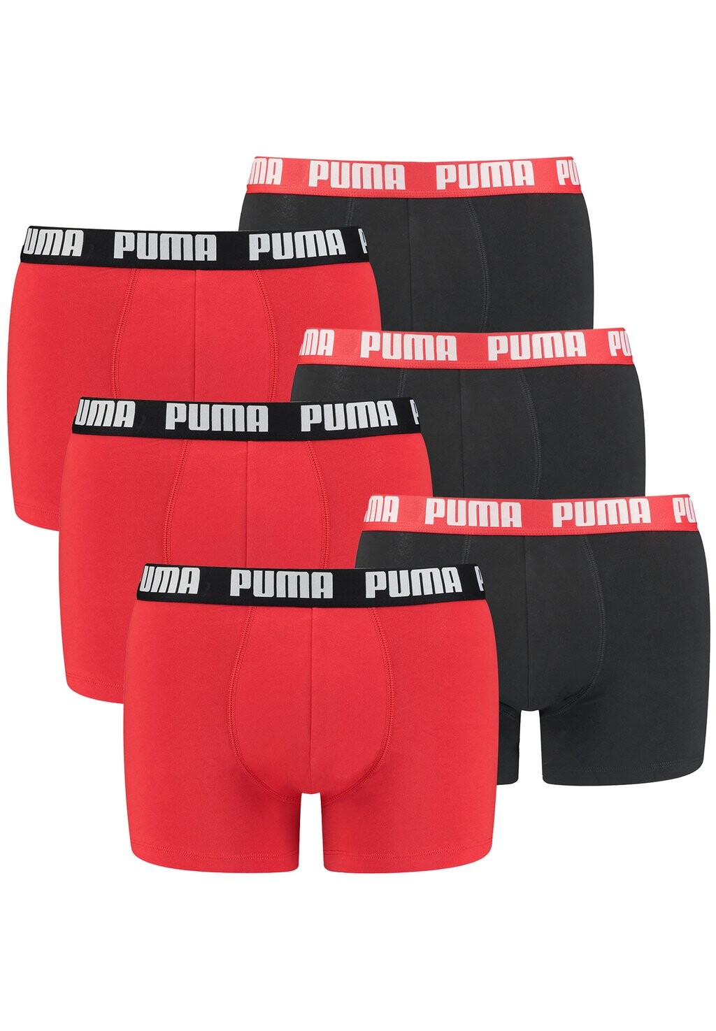 

Трусики 6 PACK Puma, цвет Red / Black