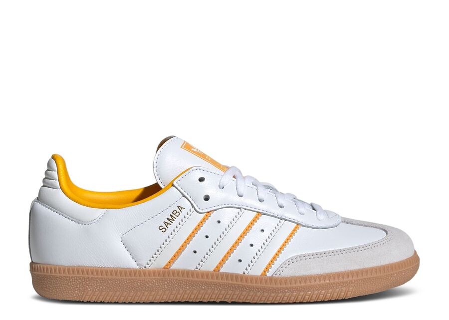

Кроссовки adidas Samba OG J, цвет White Crew Yellow