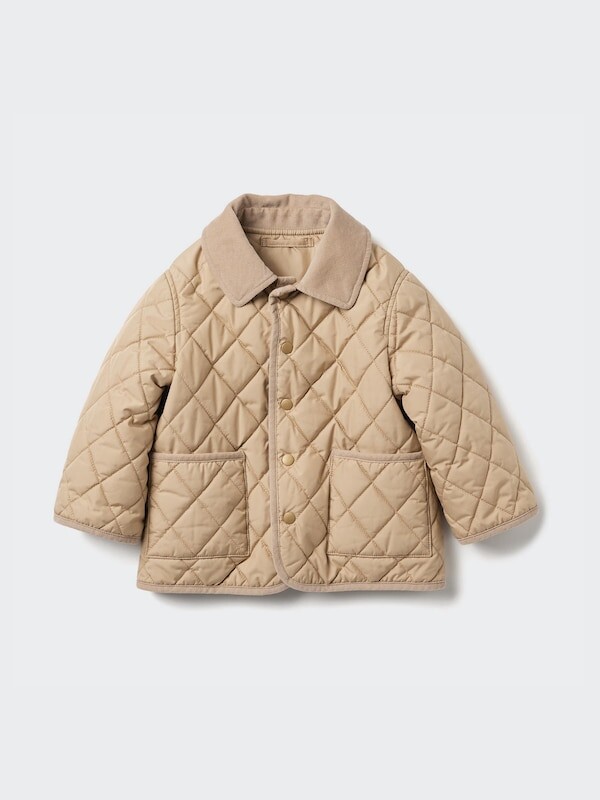 

Стеганая куртка puffertech Uniqlo, бежевый