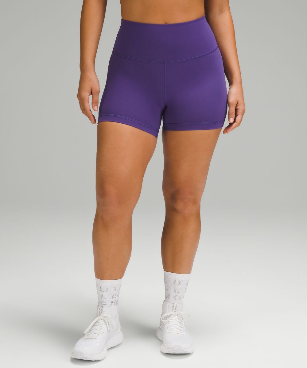 

Шорты с высокой посадкой Wunder Train Contour Fit Lululemon, фиолетовый