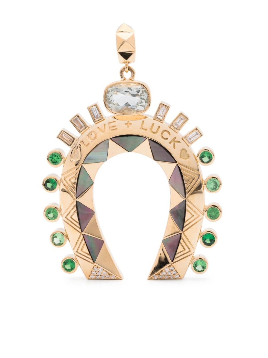 

Подвеска Major Love + Luck Horseshoe из желтого золота с камнями Harwell Godfrey, золотой