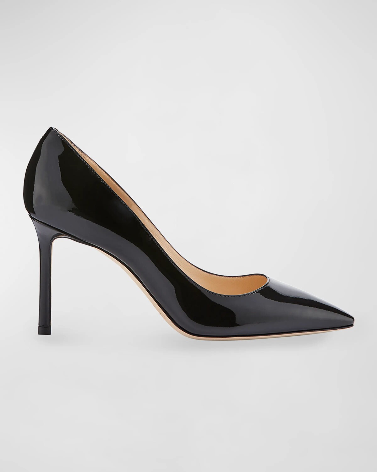 

Патентованные туфли Romy с острым носком, 85 мм Jimmy Choo, цвет Black