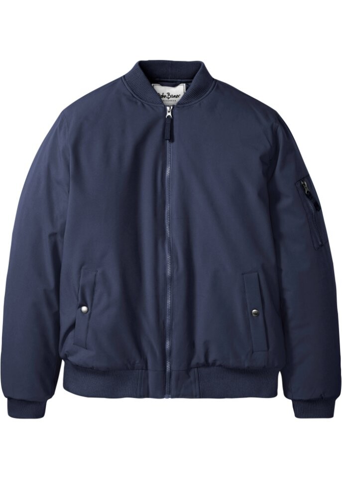 

Куртка-бомбер из переработанного полиэстера John Baner Jeanswear, синий