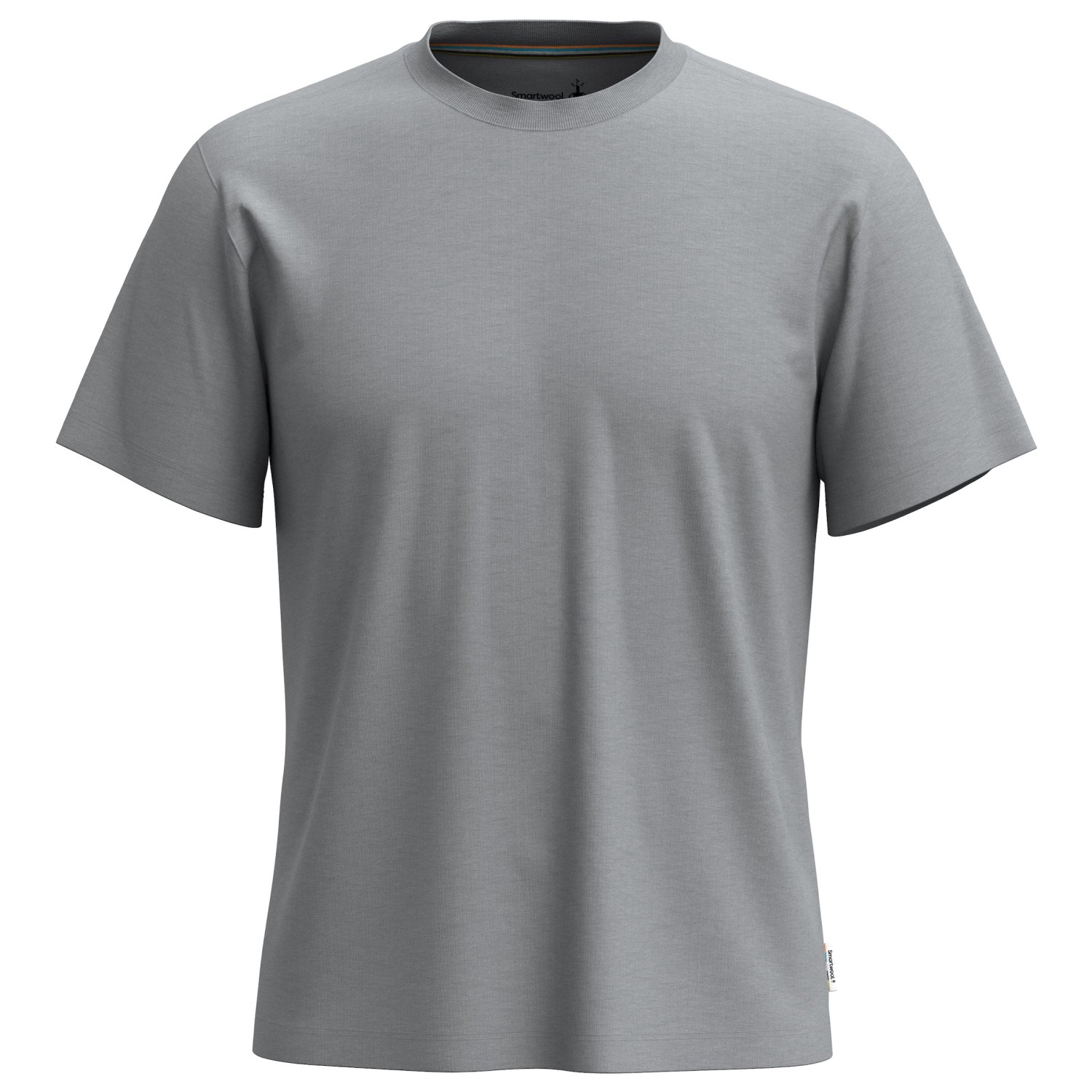 Рубашка из мериноса Smartwool Perfect Crew Tee, цвет Light Gray Heather