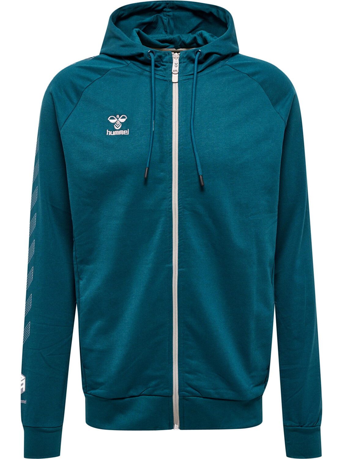 

Толстовка Hummel Hoodie Hmlmove Grid Cotton Zip Hoodie, цвет DEEP TEAL