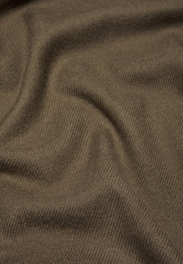 

Шарф WITH FRINGING Massimo Dutti, коричневый