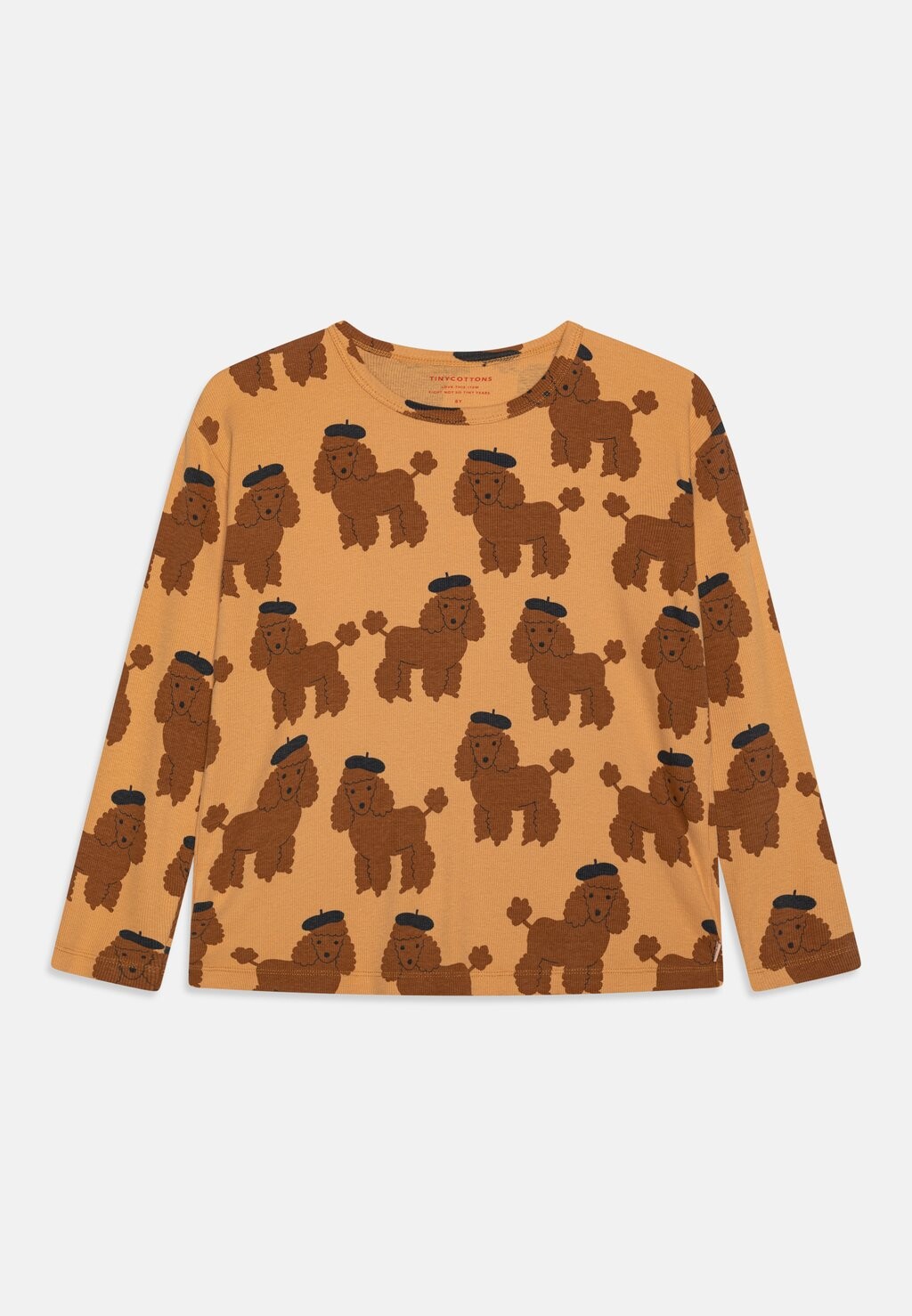 

Топ с длинными рукавами POODLE TEE UNISEX TINYCOTTONS, цвет almond