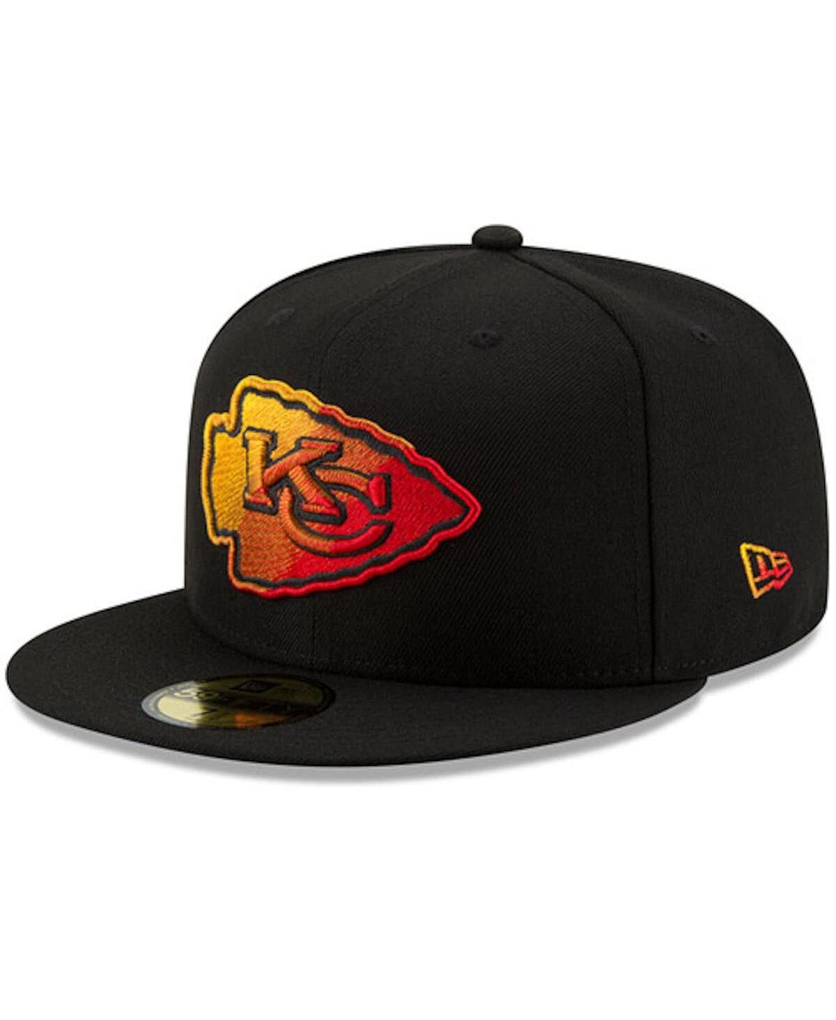 

Мужская черная приталенная шляпа Kansas City Chiefs Color Dim 59FIFTY New Era