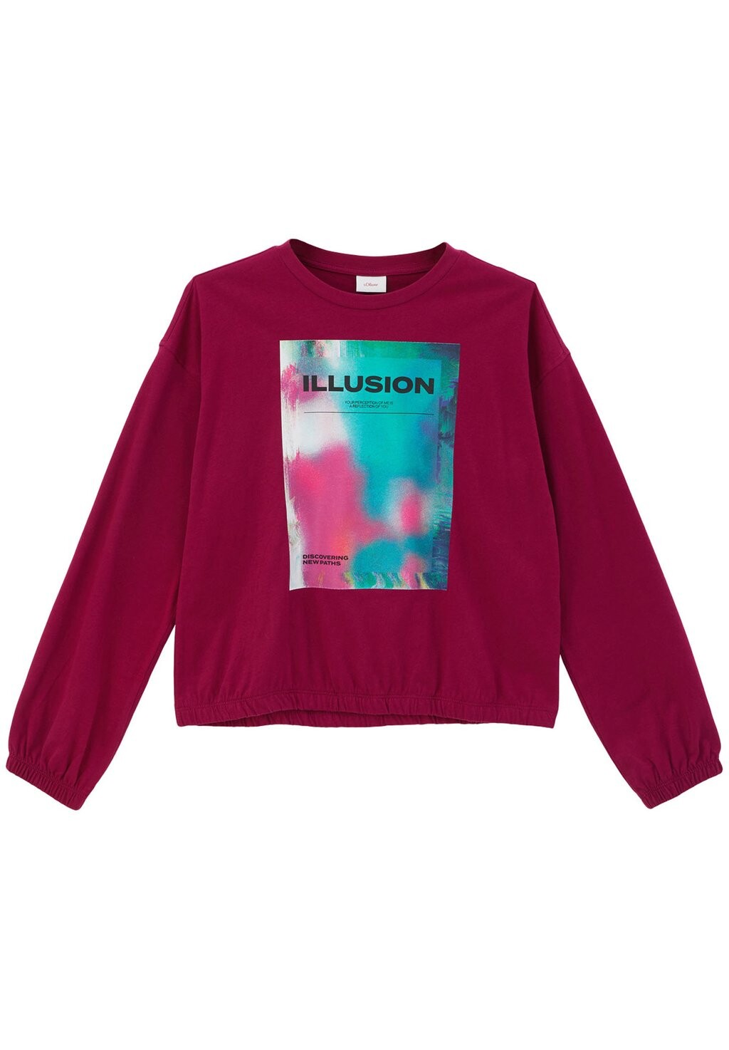 

Рубашка с длинными рукавами MIT ELASTISCHEM BUND s.Oliver, цвет fuchsia