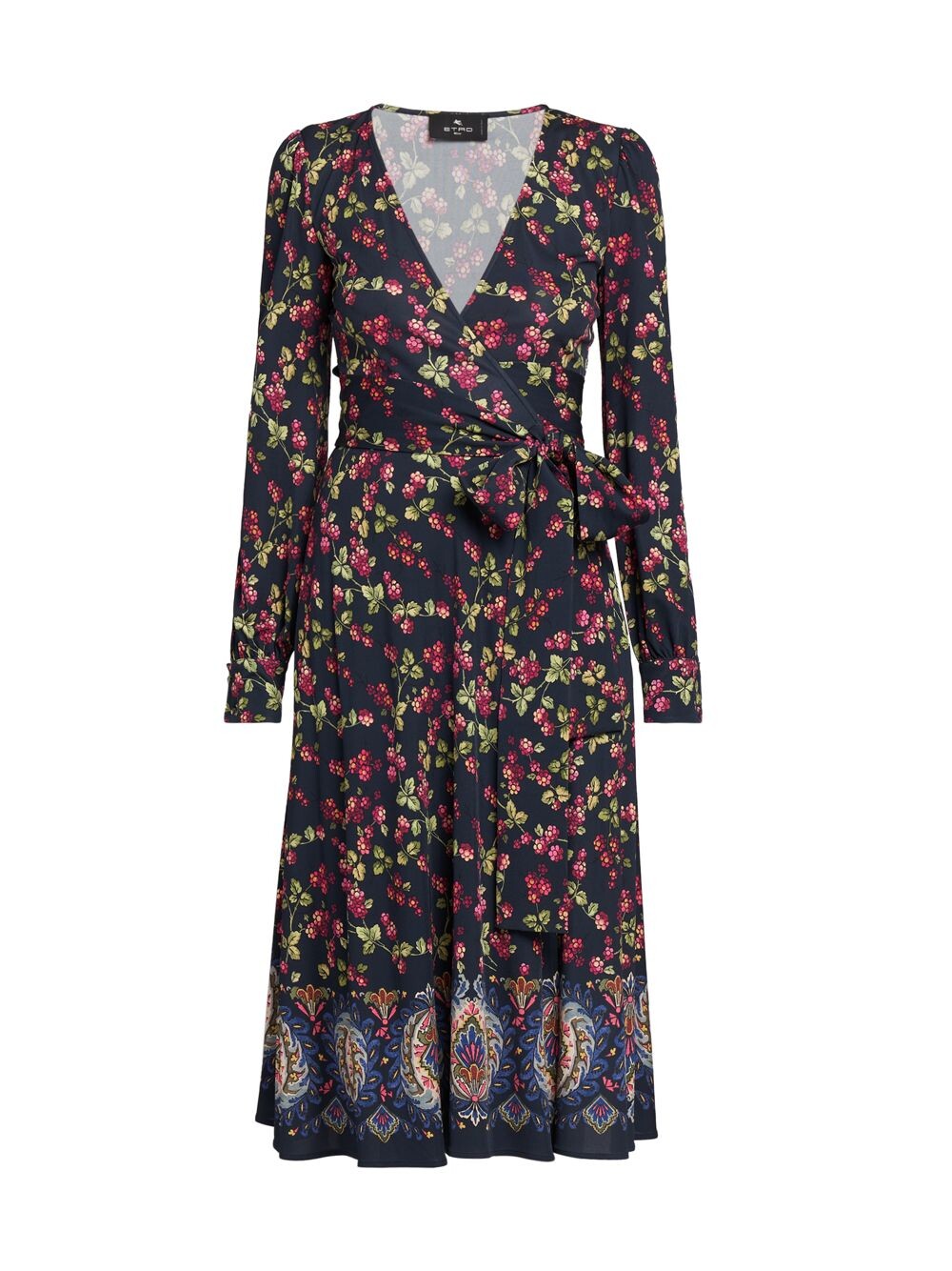 

Платье миди с запахом Berry Etro, нави
