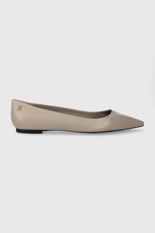 

Кожаные балетки ESSENTIAL POINTED BALLERINA Tommy Hilfiger, бежевый