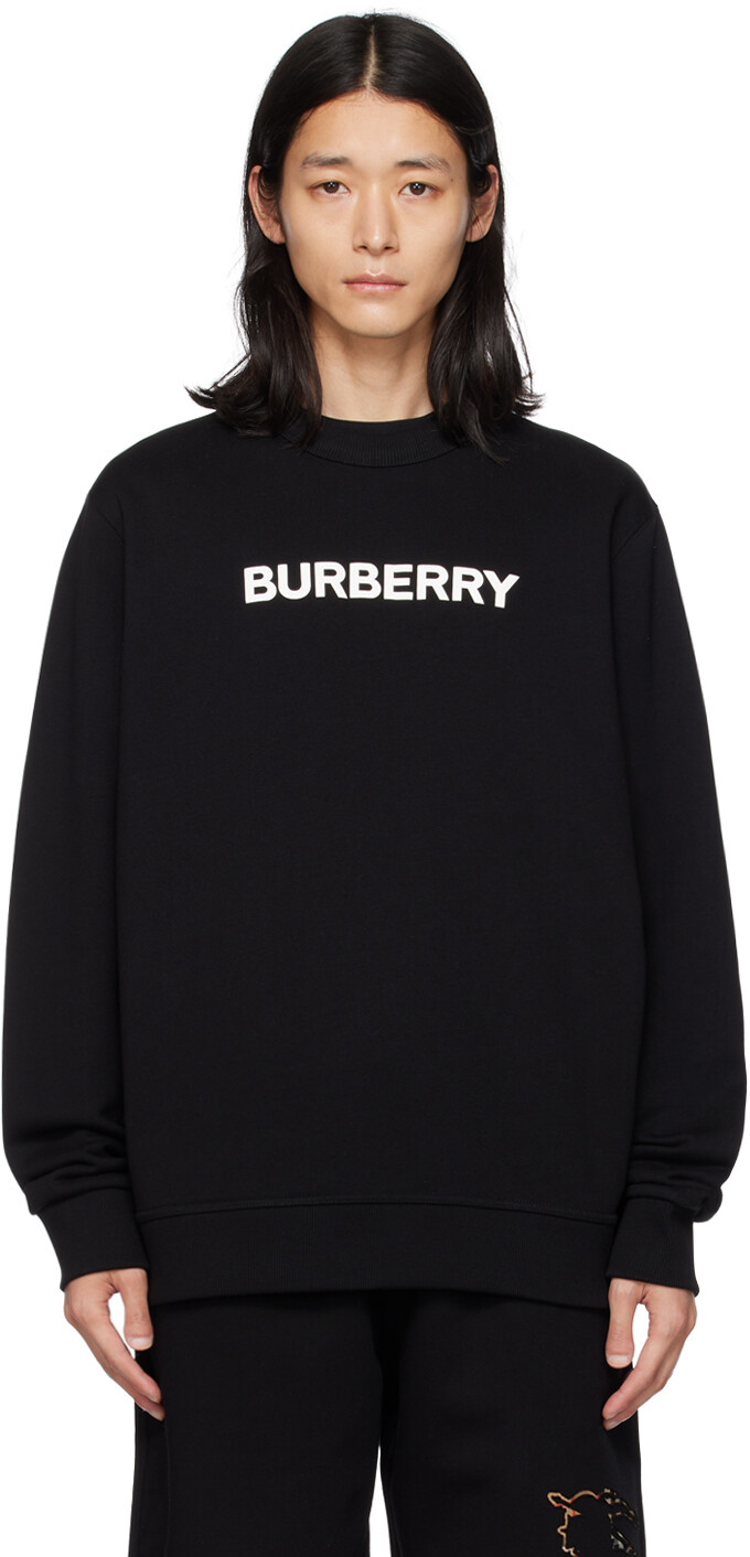 

Черный свитшот с принтом Burberry