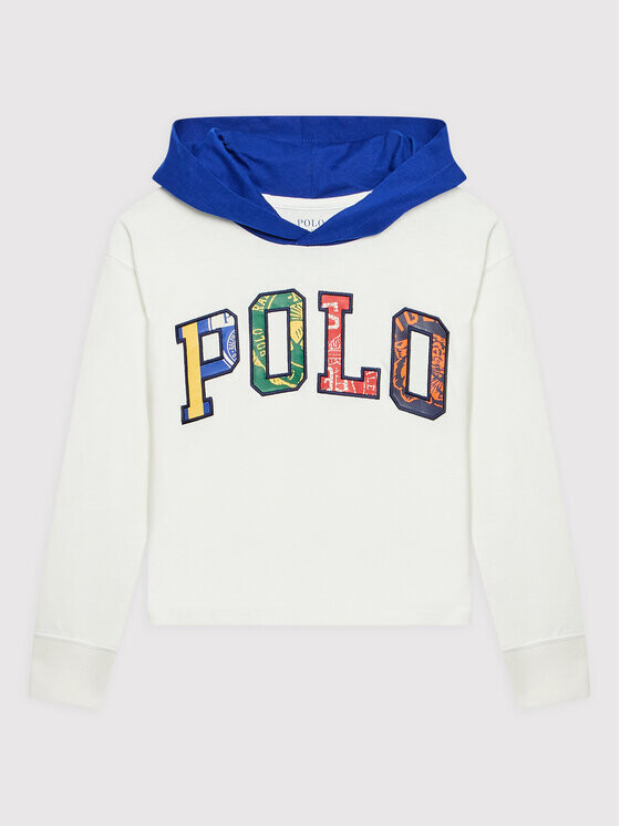 

Толстовка свободного кроя Polo Ralph Lauren, белый