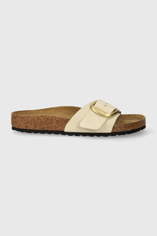 

Кожаные тапочки Madrid с большой пряжкой Birkenstock, бежевый