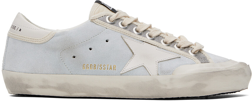 

Серо-белые замшевые кроссовки Super-Star Golden Goose