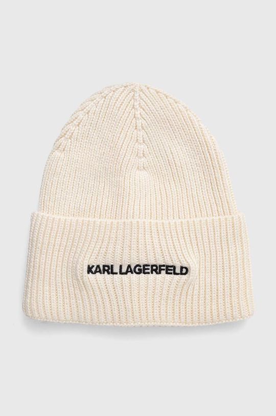 Шапка с оттенком кашемира Karl Lagerfeld, бежевый