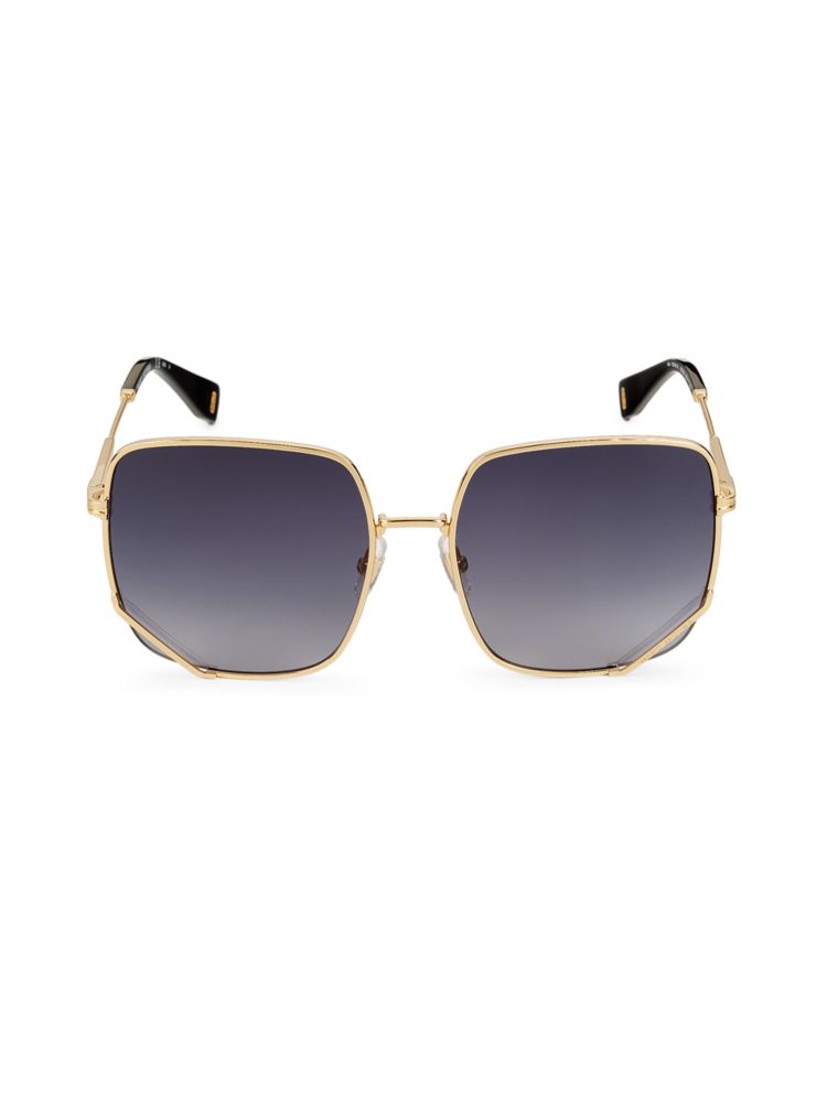 Квадратные солнцезащитные очки 59MM Marc Jacobs, серый фотографии
