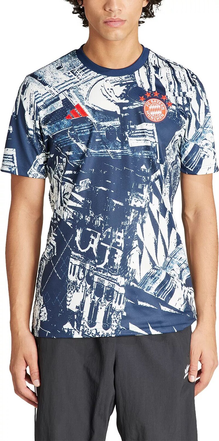

Белая предматчевая футболка Adidas Bayern Мюнхен 2024 Off White