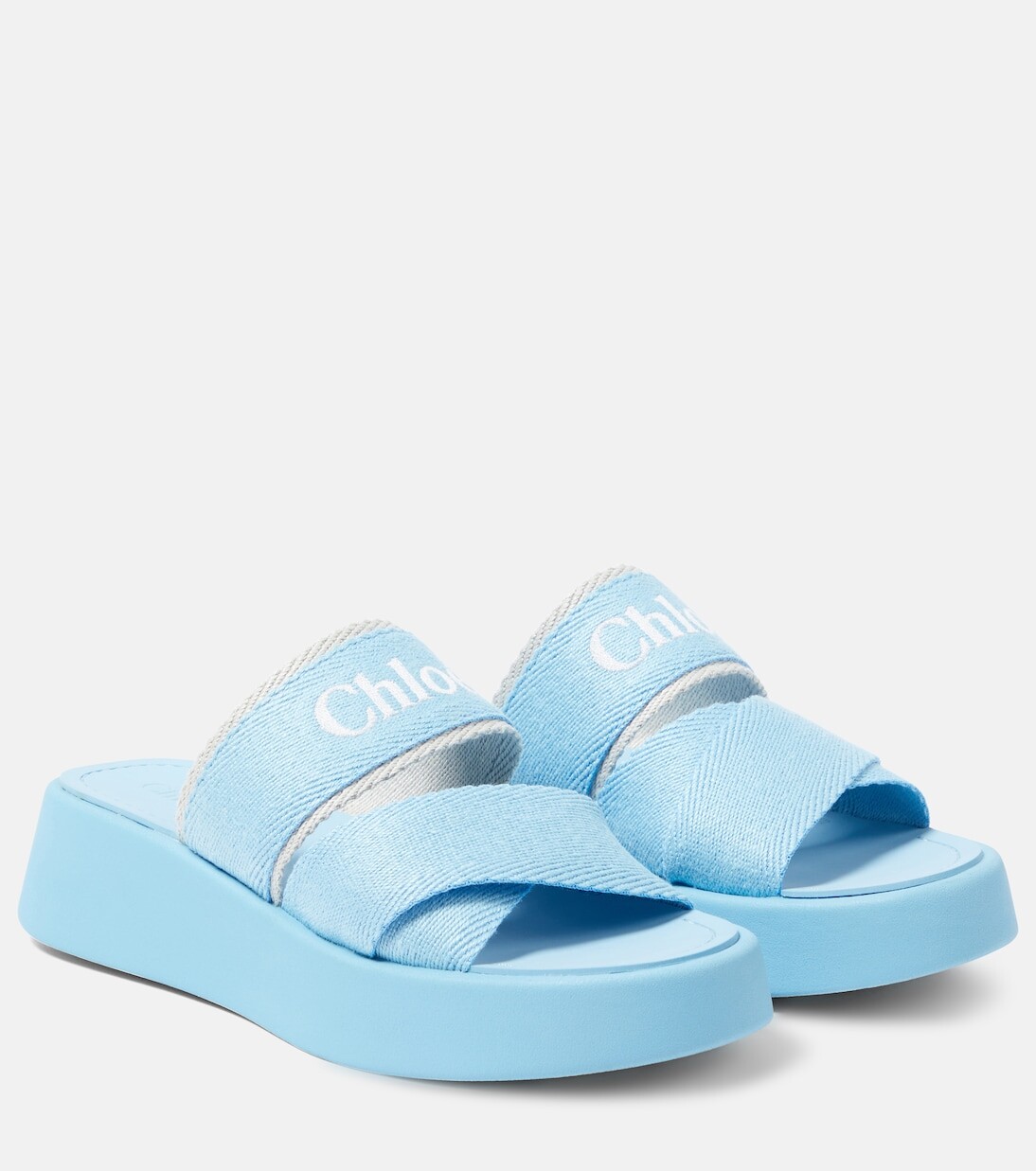 

Шлепанцы mila с логотипом Chloé, синий