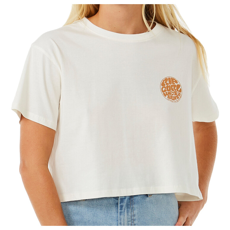 

Футболка Rip Curl Women's Wettie Icon Crop Tee, цвет Bone