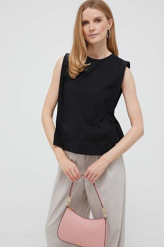 

Хлопковый топ United Colors of Benetton, черный