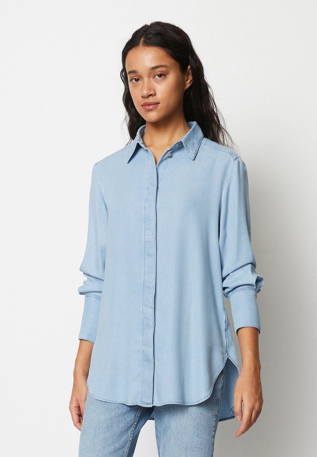 Блузка-рубашка Marc O'Polo, цвет light blue tencel denim
