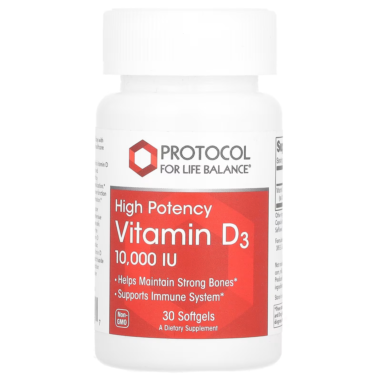 Витамин ысокоэффективный D3 Protocol for Life Balance, 30 мягких таблеток жидкий витамин d3 protocol for life balance повышенной силы 30 мл