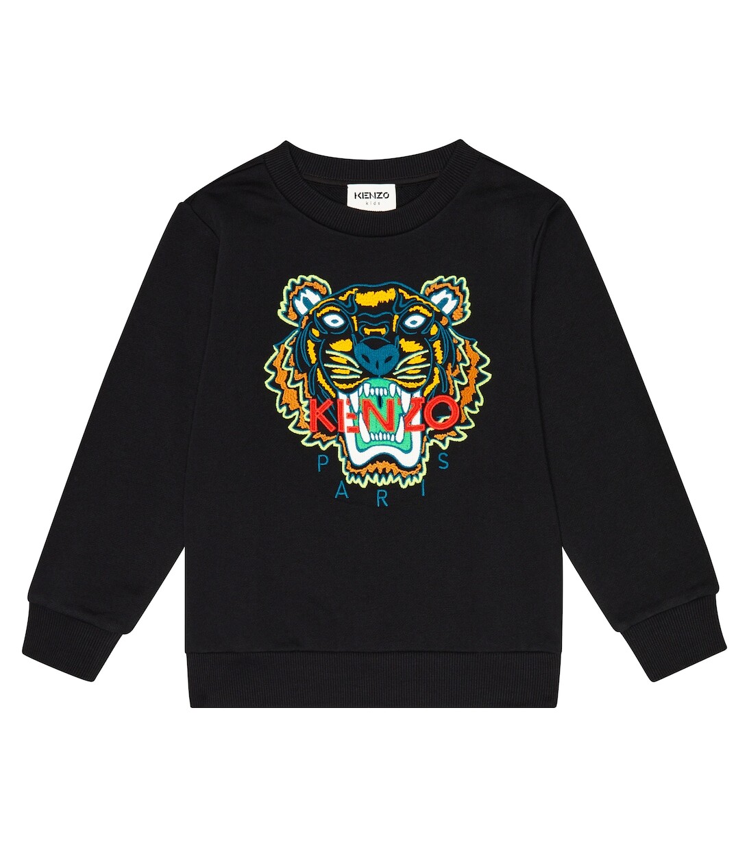

Толстовка из хлопка с вышивкой Tiger Kenzo, черный