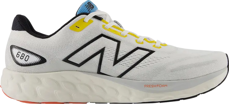 

Кроссовки Fresh Foam 680v8 4E Wide 'White Ginger Lemon', белый