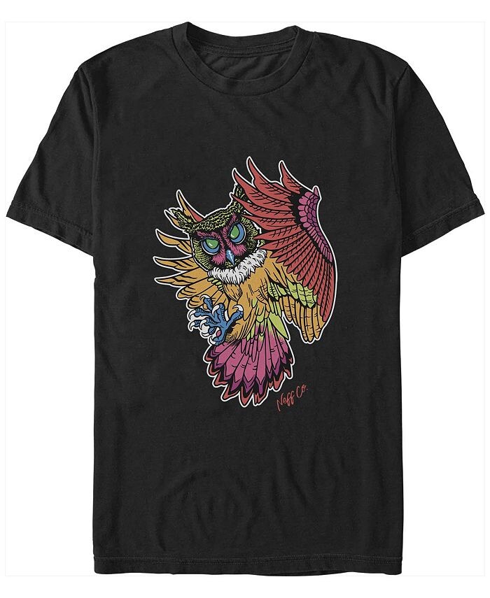 

Мужская футболка с коротким рукавом NEFF Owl Psych Fifth Sun, черный