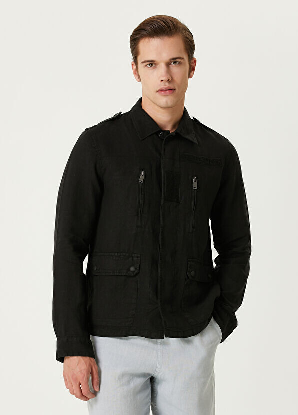 

Льняная куртка кидо Zadig&Voltaire, черный