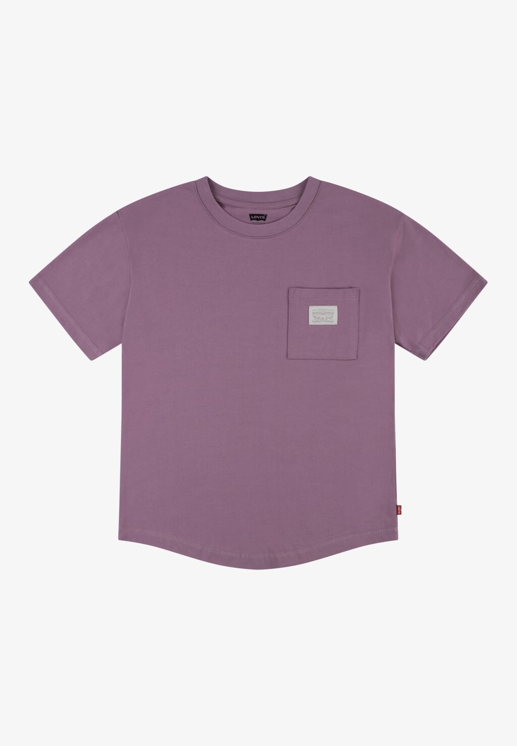 

Базовая футболка CURVED HEM POCKET TEE Levi's, цвет dusky orchid