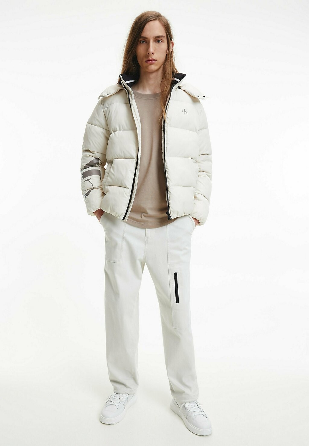

Полукеды Calvin Klein Jeans, тройной белый