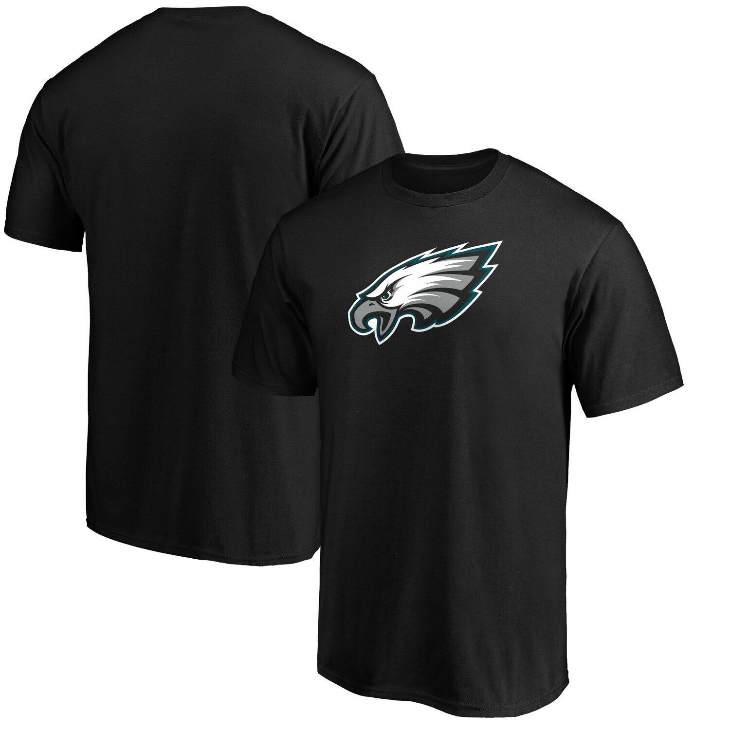 

Мужская черная футболка с логотипом Philadelphia Eagles Primary Team Fanatics, Черный