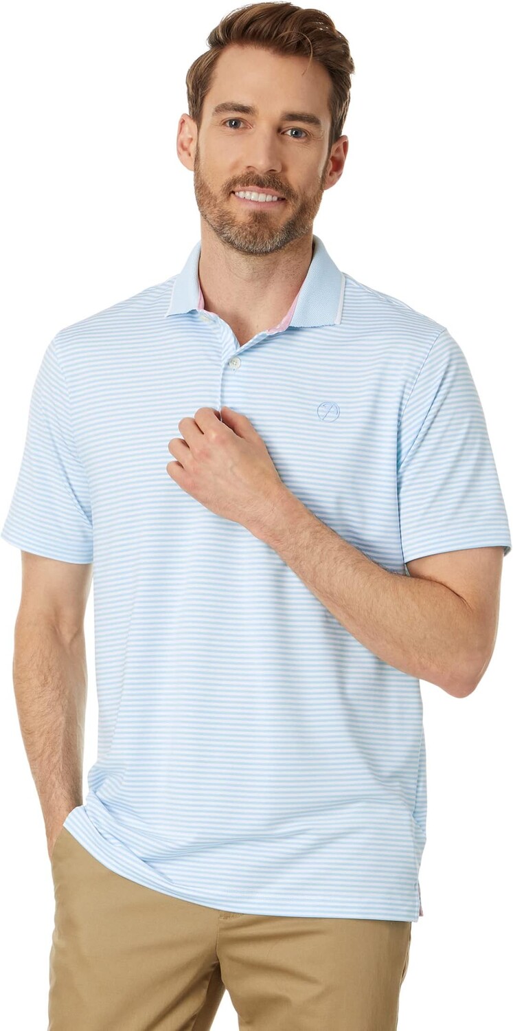 

Поло Arnold Palmer Mattr Traditions PUMA, цвет Tropical Aqua/Bright White