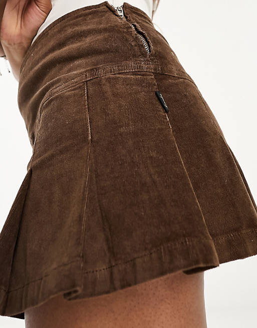 

Коричневая мини-юбка со складками Superdry Vintage