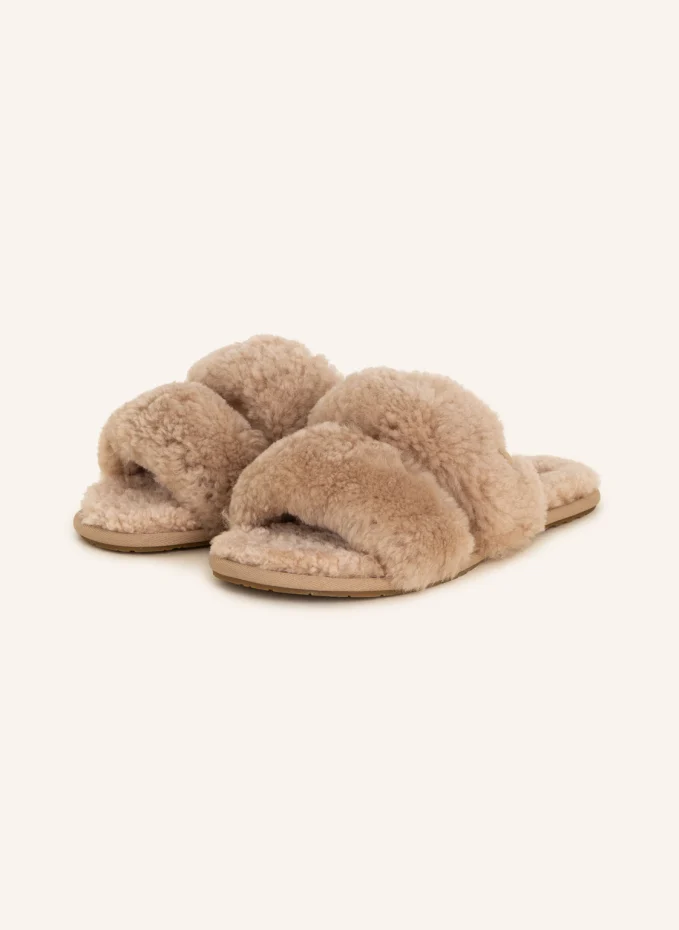 

Тапочки maxi curly scuffetta Ugg, бежевый
