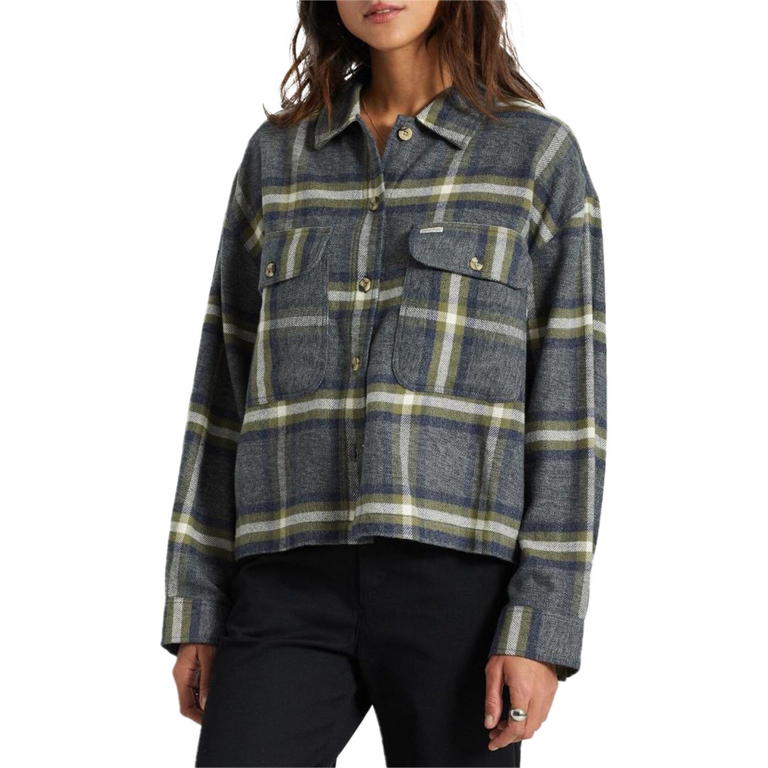 

Лонгслив Brixton Bowery, цвет Washed Navy