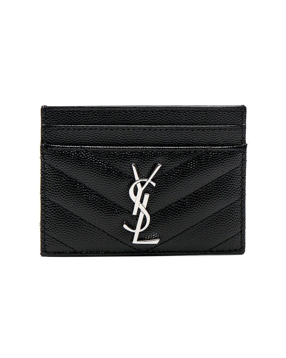 

Сумка Saint Laurent Monogramme Credit Card Case, черный
