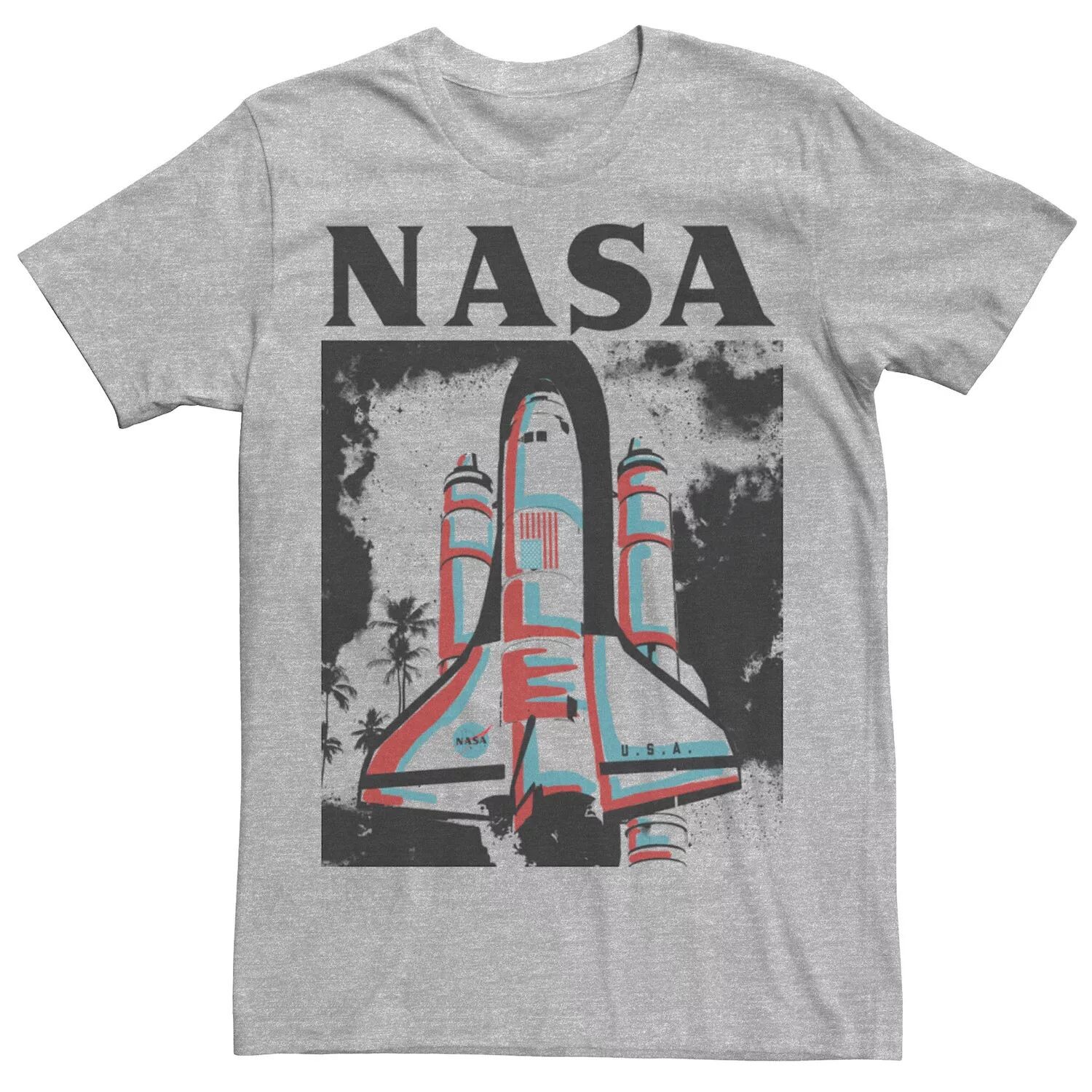 

Мужская цветная футболка NASA Color Pop Space Craft Launch Licensed Character