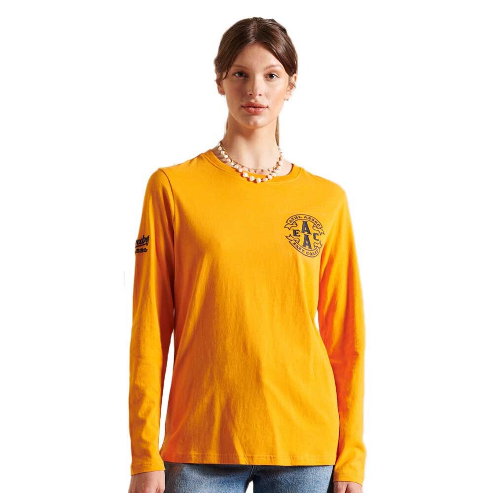 

Футболка с длинным рукавом Superdry Collegiate, желтый
