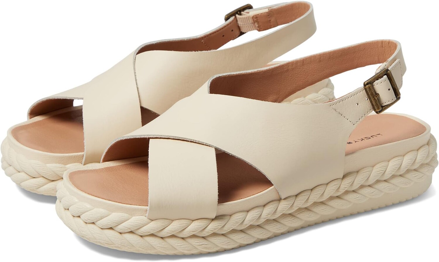

Сандалии на плоской подошве Laythan Lucky Brand, цвет Vanilla