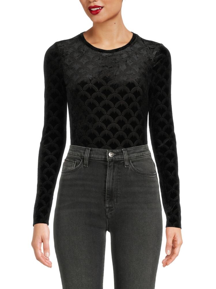 

Боди с зубцами Bcbgmaxazria, черный