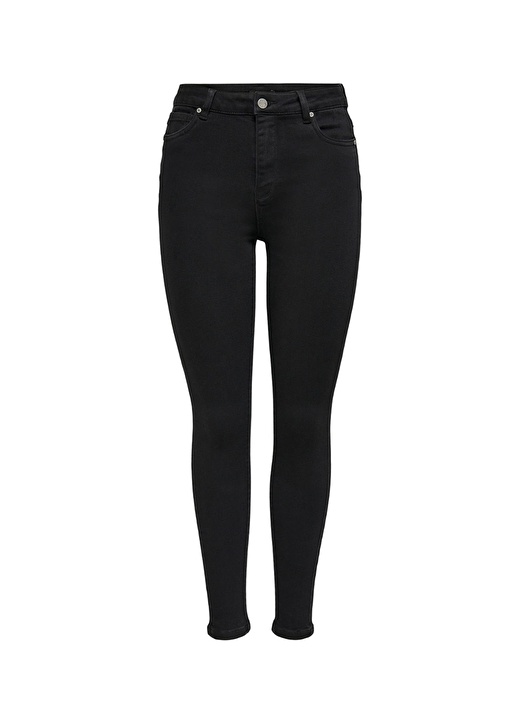 Черные женские джинсовые брюки Skinny с высокой талией Only