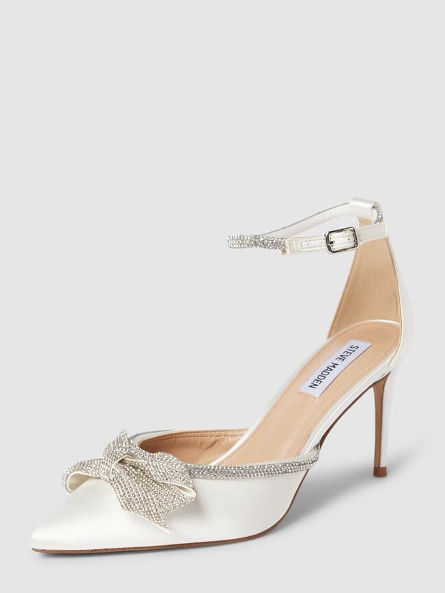 

Босоножки с отделкой стразами модель "LUMIERE" Steve Madden, белый