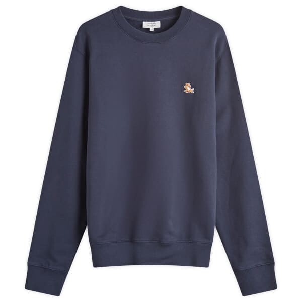 

Толстовка Maison kitsune chillax patch regular crew Maison Kitsuné, синий