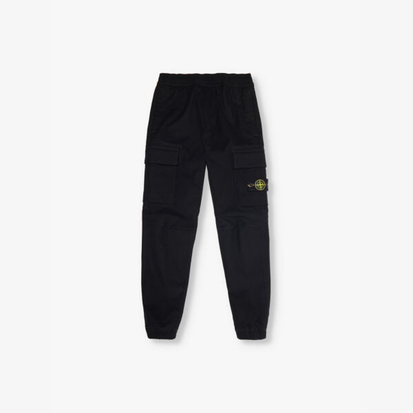 

Зауженные брюки Compass-Badge из эластичного хлопка 4-8 лет Stone Island, черный