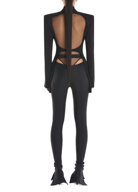 

Однобортный пиджак Mugler, черный